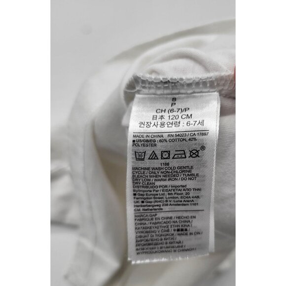 GAP Kids SZ Small 6/7 Bananya and the Curious Bunch Graphic T-shirt Off White - Picture 8 of 9